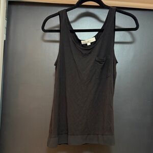 LOFT Black Tank Top with Pocket